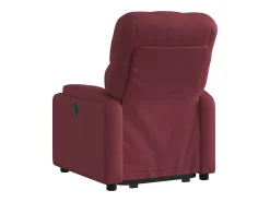 Poltrona Confortável | Poltrona reclinável elevatória tecido vermelho tinto SHL158616