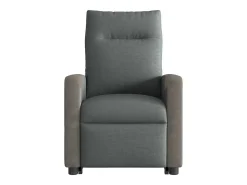 Poltrona Confortável | Poltrona reclinável elevatória tecido cinzento-escuro SHL52156