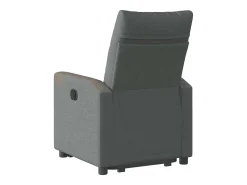 Poltrona Confortável | Poltrona reclinável elevatória tecido cinzento-escuro SHL52156
