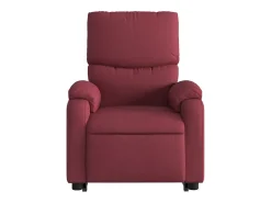Poltrona Confortável | Poltrona reclinável elevatória tecido vermelho tinto SHL187270