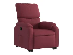 Poltrona Confortável | Poltrona reclinável elevatória tecido vermelho tinto SHL187270