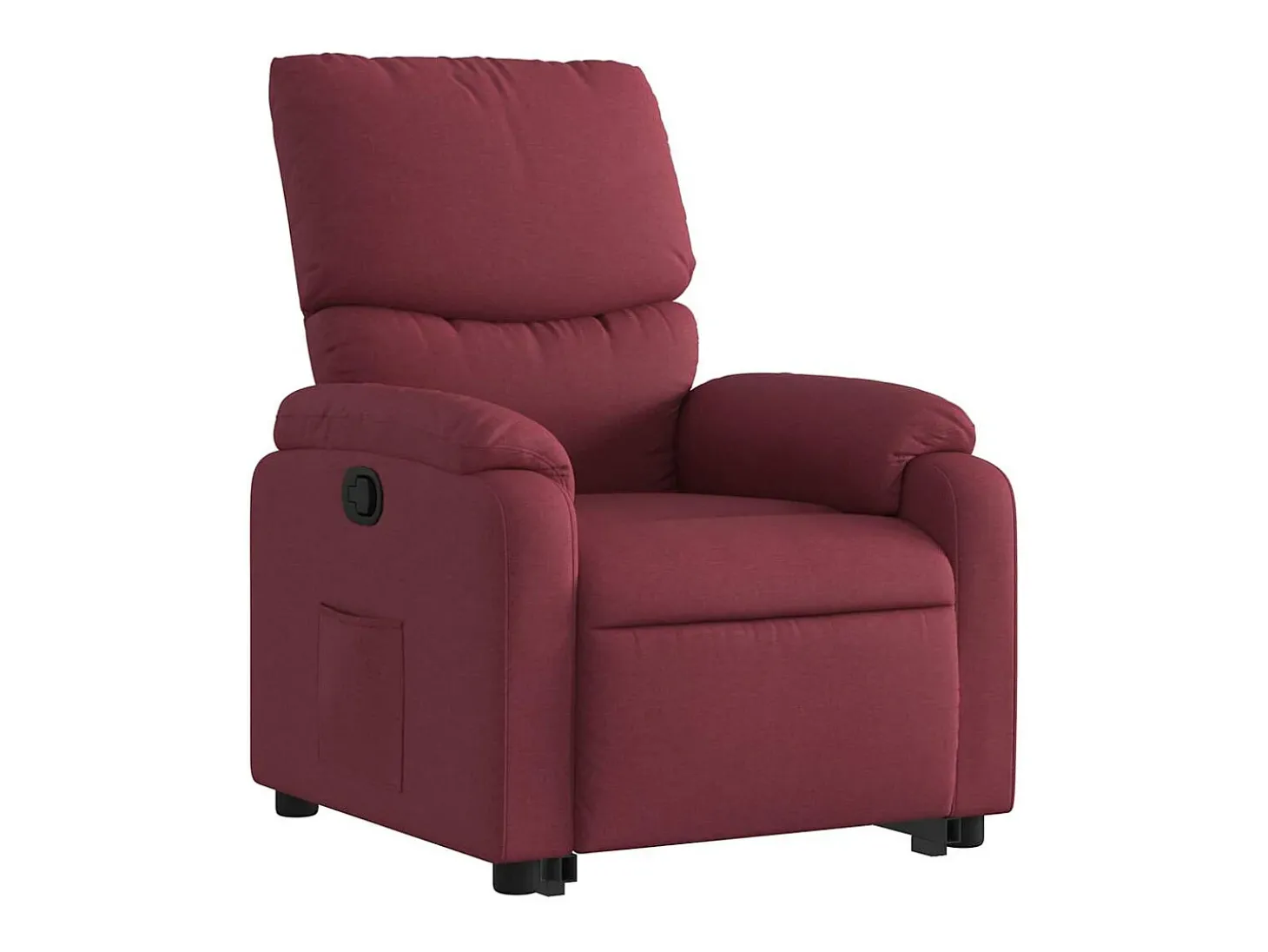 Poltrona Confortável | Poltrona reclinável elevatória tecido vermelho tinto SHL187270