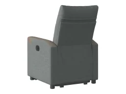Poltrona Confortável | Poltrona reclinável elevatória elétrica tecido cinzento-escuro SHL555106