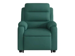 Poltrona Confortável | Poltrona reclinável elevatória tecido verde-escuro SHL925314