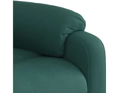 Poltrona Confortável | Poltrona reclinável elevatória tecido verde-escuro SHL925314
