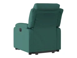 Poltrona Confortável | Poltrona reclinável elevatória tecido verde-escuro SHL925314