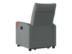 Poltrona Confortável | Poltrona reclinável elevatória elétrica tecido cinzento-escuro SHL783640