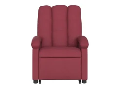 Poltrona Confortável | Poltrona reclinável elevatória elétrica tecido vermelho-tinto SHL813603