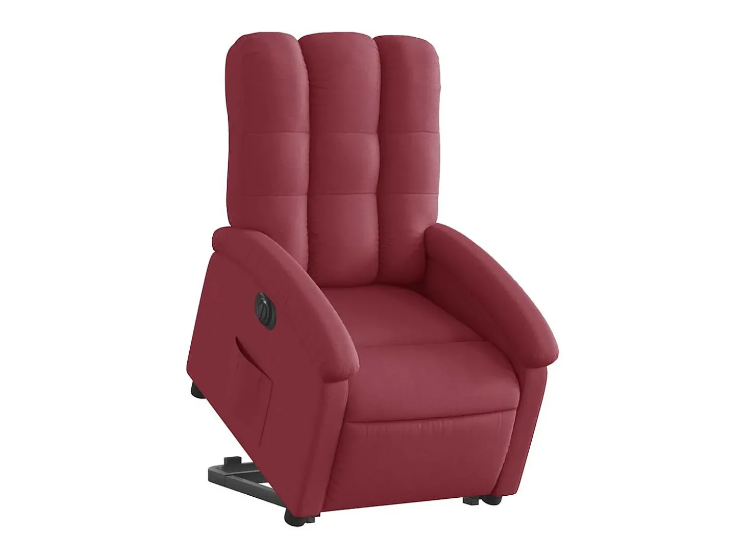 Poltrona Confortável | Poltrona reclinável elevatória elétrica tecido vermelho-tinto SHL813603