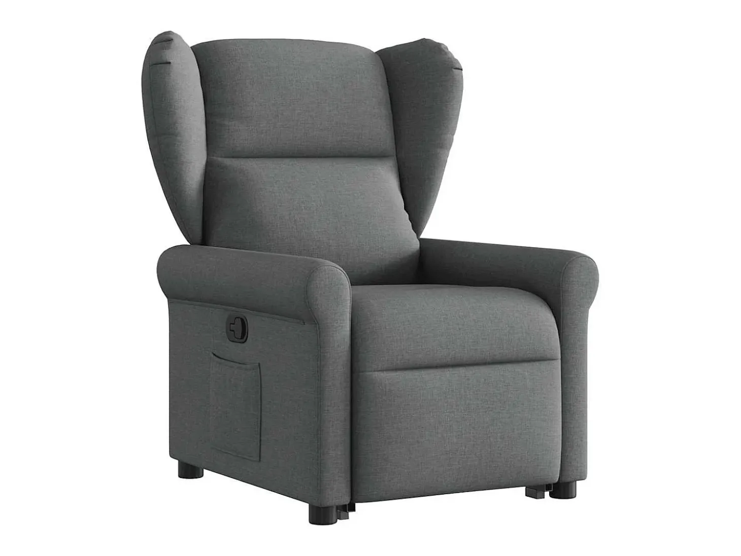 Poltrona Confortável | Poltrona reclinável elevatória tecido cinzento-escuro SHL103183