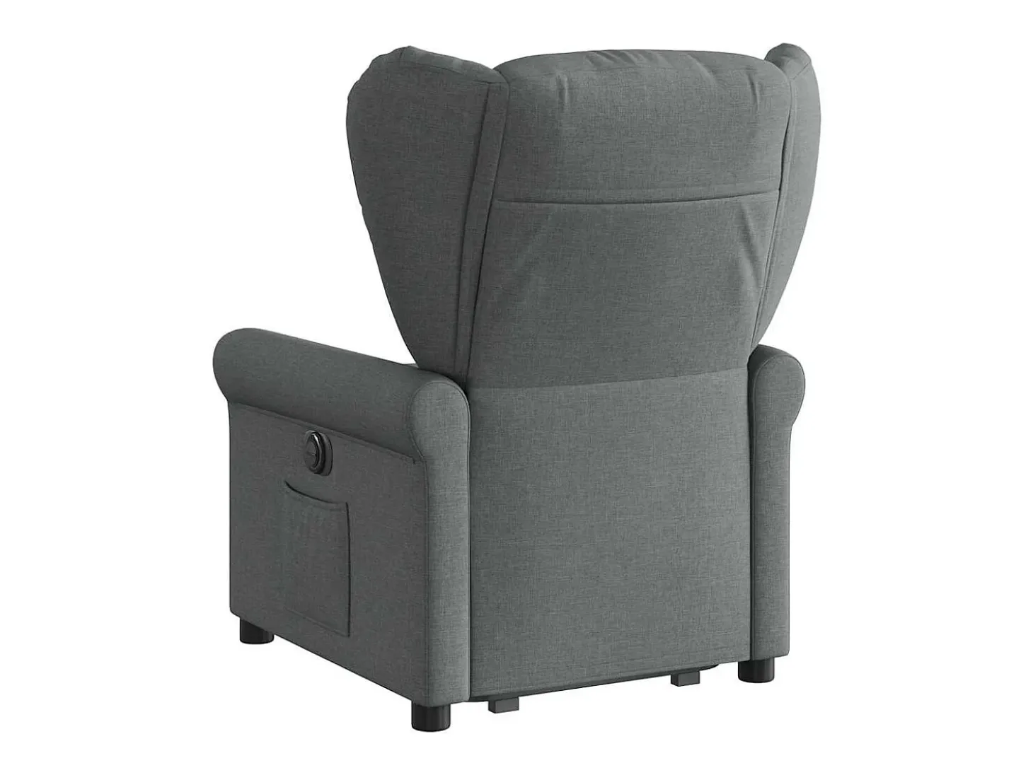 Poltrona Confortável | Poltrona reclinável elevatória tecido cinzento-escuro SHL103183