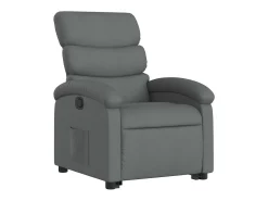 Poltrona Confortável | Poltrona reclinável elevatória tecido cinzento-escuro SHL289900