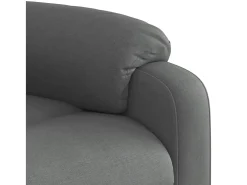 Poltrona Confortável | Poltrona reclinável elétrica tecido cinzento-escuro SHL917674