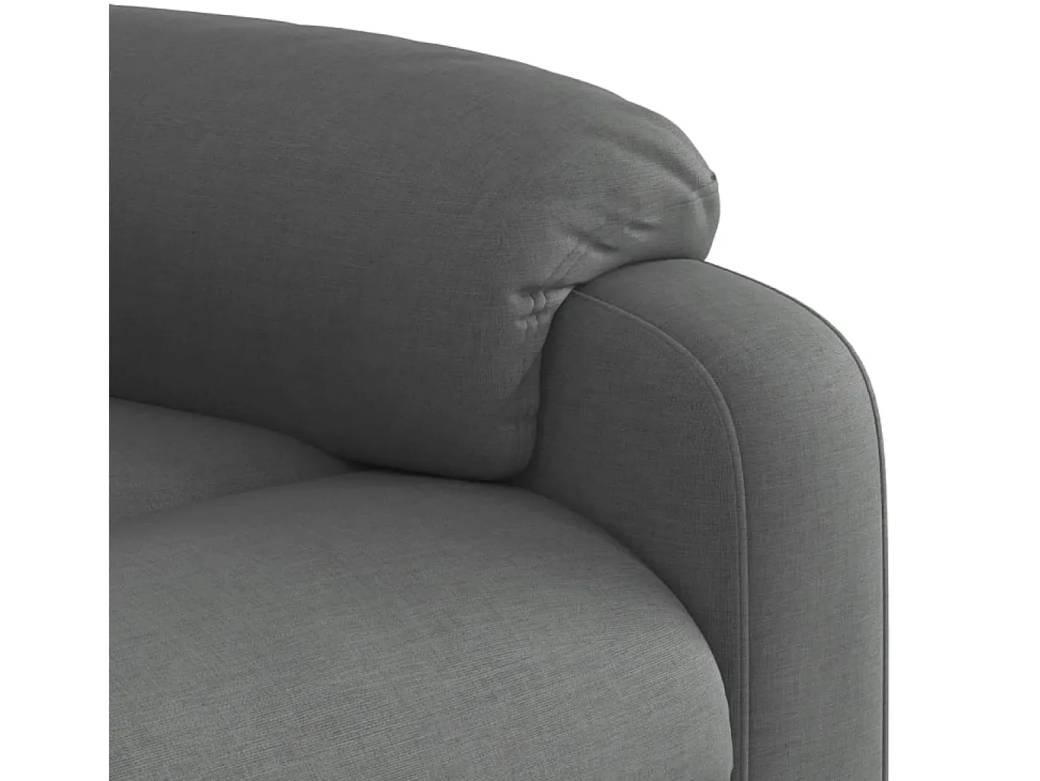Poltrona Confortável | Poltrona reclinável elétrica tecido cinzento-escuro SHL917674