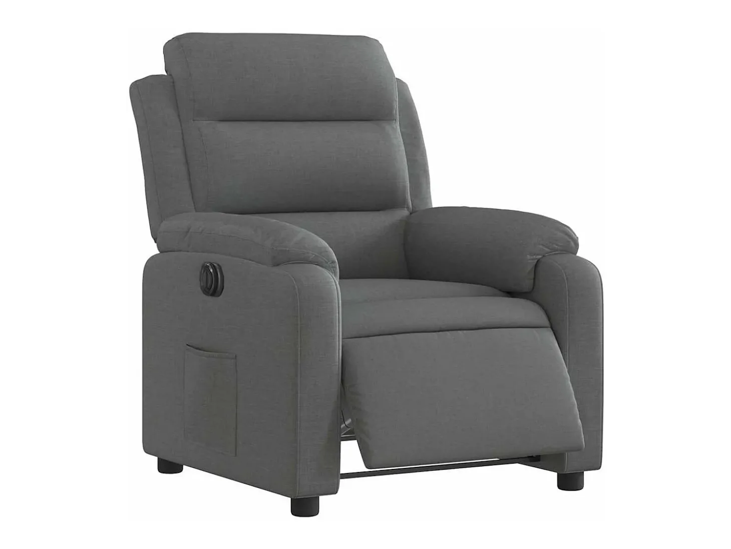 Poltrona Confortável | Poltrona reclinável elétrica tecido cinzento-escuro SHL917674