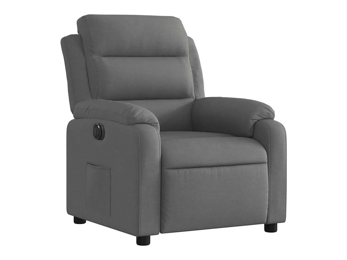Poltrona Confortável | Poltrona reclinável elétrica tecido cinzento-escuro SHL917674