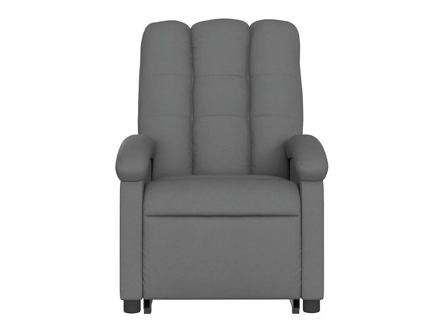 Poltrona Confortável | Poltrona reclinável elevatória elétrica tecido cinzento-escuro SHL350785