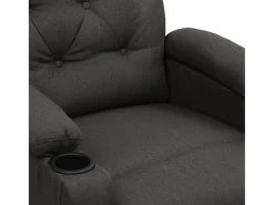 Poltrona Confortável | Poltrona reclinável elétrica tecido cinzento-escuro SHL693839