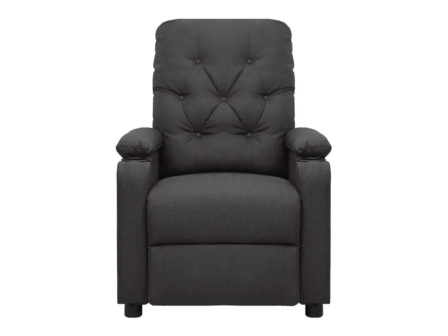 Poltrona Confortável | Poltrona reclinável elétrica tecido cinzento-escuro SHL693839