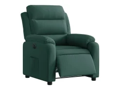 Poltrona Confortável | Poltrona reclinável elétrica veludo verde-escuro SHL821732