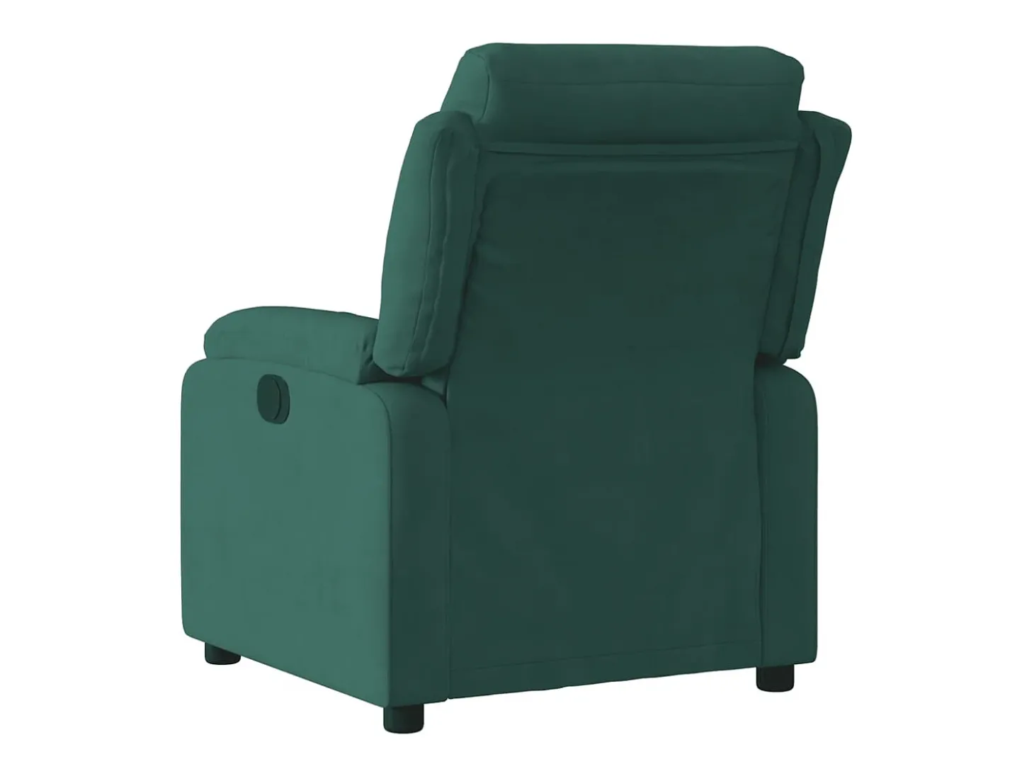 Poltrona Confortável | Poltrona reclinável elétrica veludo verde-escuro SHL821732