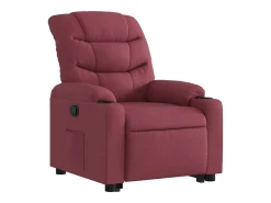Poltrona Confortável | Poltrona reclinável elevatória tecido vermelho tinto SHL785783