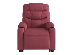 Poltrona Confortável | Poltrona reclinável elevatória tecido vermelho tinto SHL785783