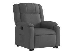 Poltrona Confortável | Poltrona reclinável elevatória tecido cinzento-escuro SHL309079
