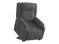 Poltrona Confortável | Poltrona reclinável elevatória tecido cinzento-escuro SHL309079