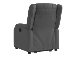 Poltrona Confortável | Poltrona reclinável elevatória tecido cinzento-escuro SHL309079
