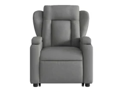 Poltrona Confortável | Poltrona reclinável elevatória tecido cinzento-escuro SHL570840