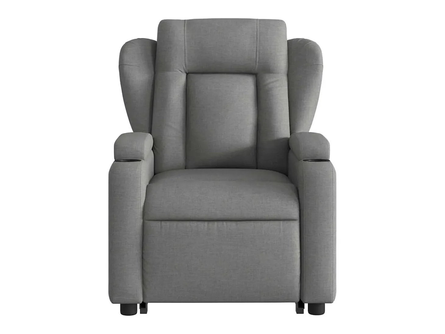 Poltrona Confortável | Poltrona reclinável elevatória tecido cinzento-escuro SHL570840