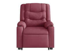 Poltrona Confortável | Poltrona reclinável elevatória tecido vermelho tinto SHL899276