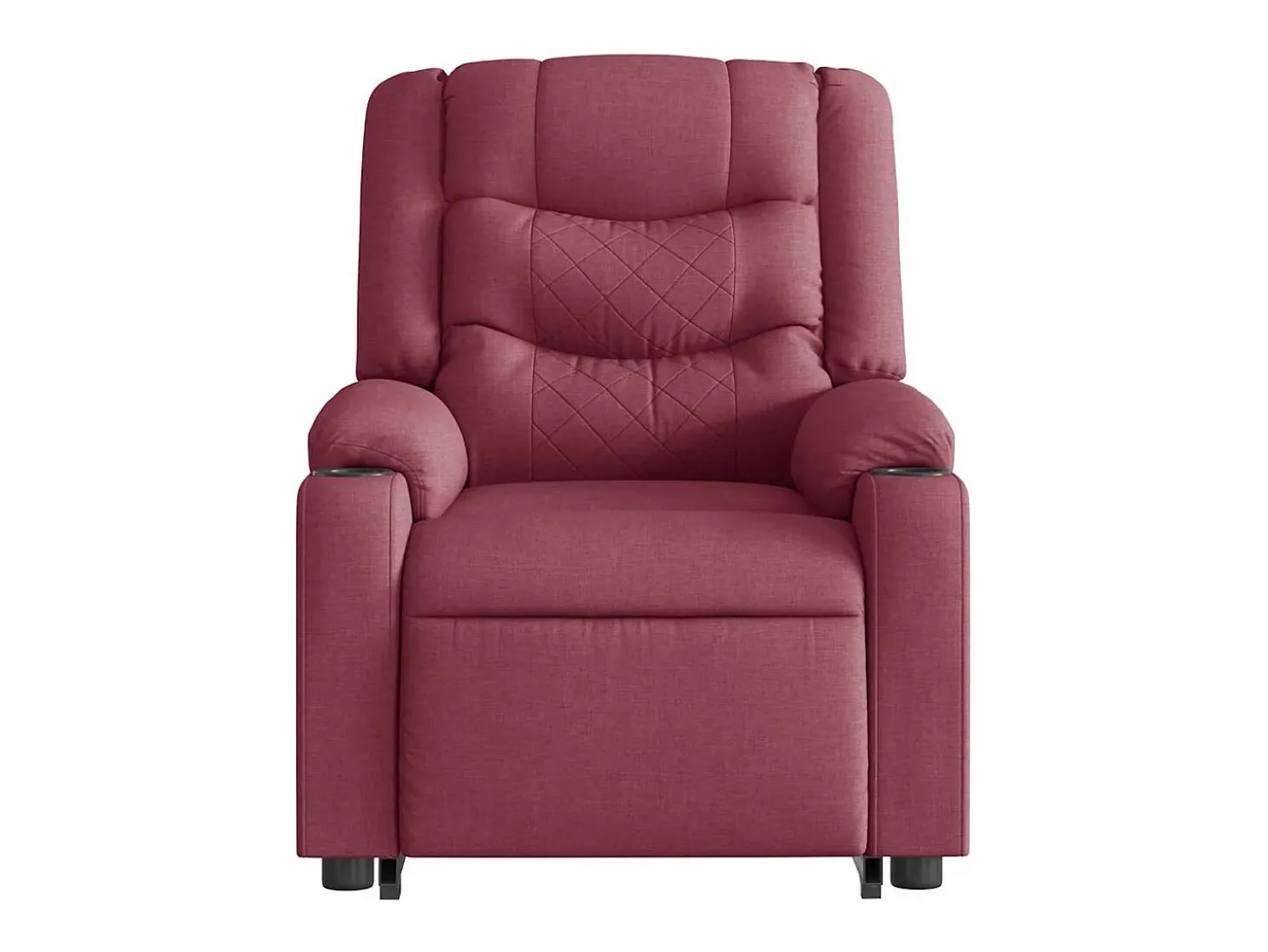 Poltrona Confortável | Poltrona reclinável elevatória tecido vermelho tinto SHL899276