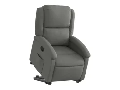 Poltrona Confortável | Poltrona reclinável elevatória tecido cinzento-escuro SHL360274