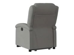 Poltrona Confortável | Poltrona reclinável elevatória tecido cinzento-escuro SHL360274