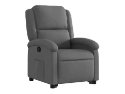 Poltrona Confortável | Poltrona reclinável elevatória tecido cinzento-escuro SHL360274