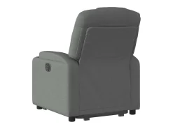 Poltrona Confortável | Poltrona reclinável elevatória tecido cinzento-escuro SHL473566