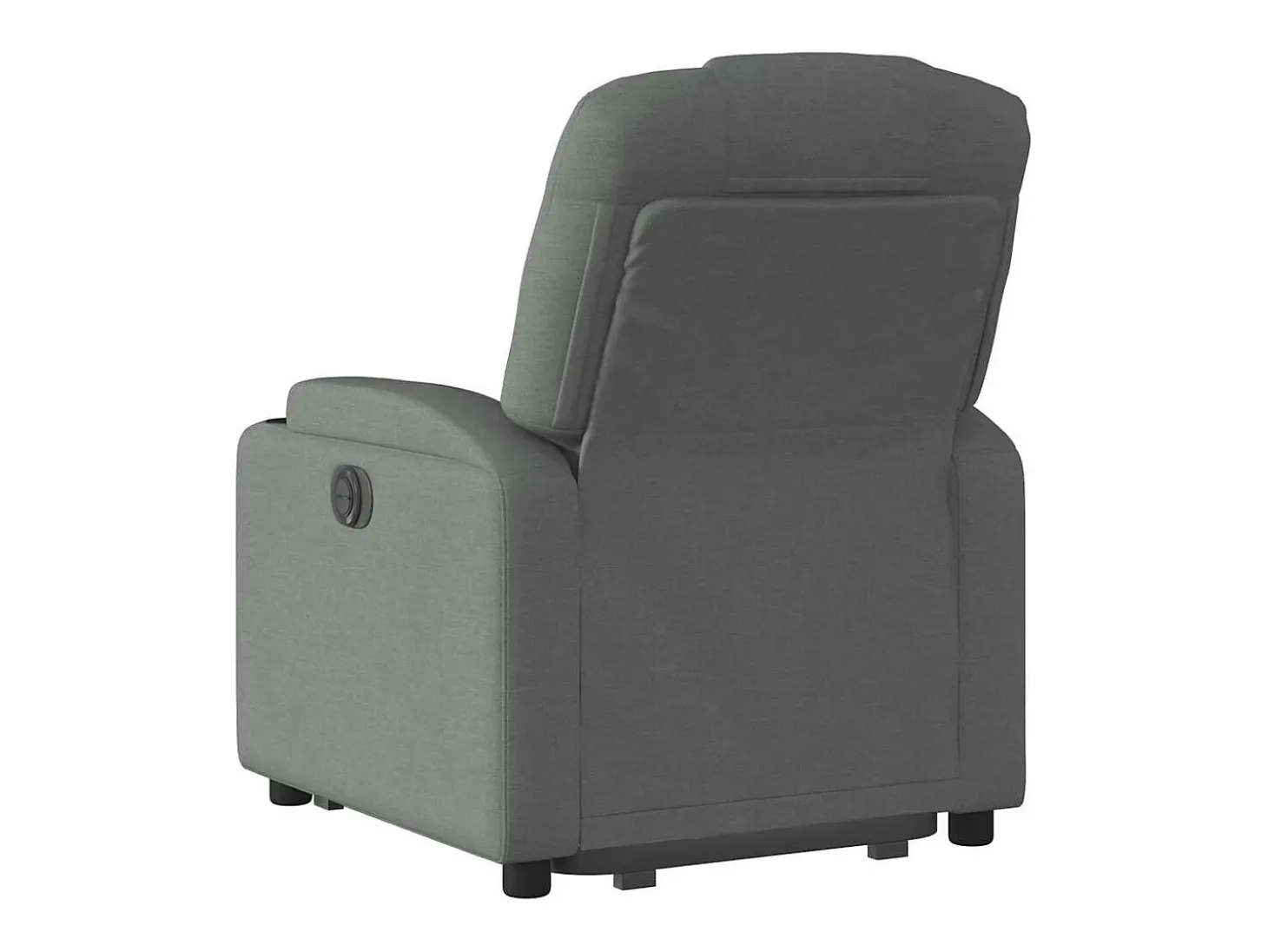 Poltrona Confortável | Poltrona reclinável elevatória tecido cinzento-escuro SHL473566