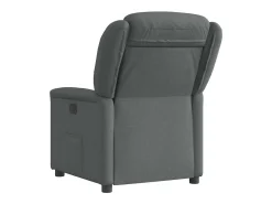 Poltrona Confortável | Poltrona reclinável elétrica tecido cinzento-escuro SHL715343