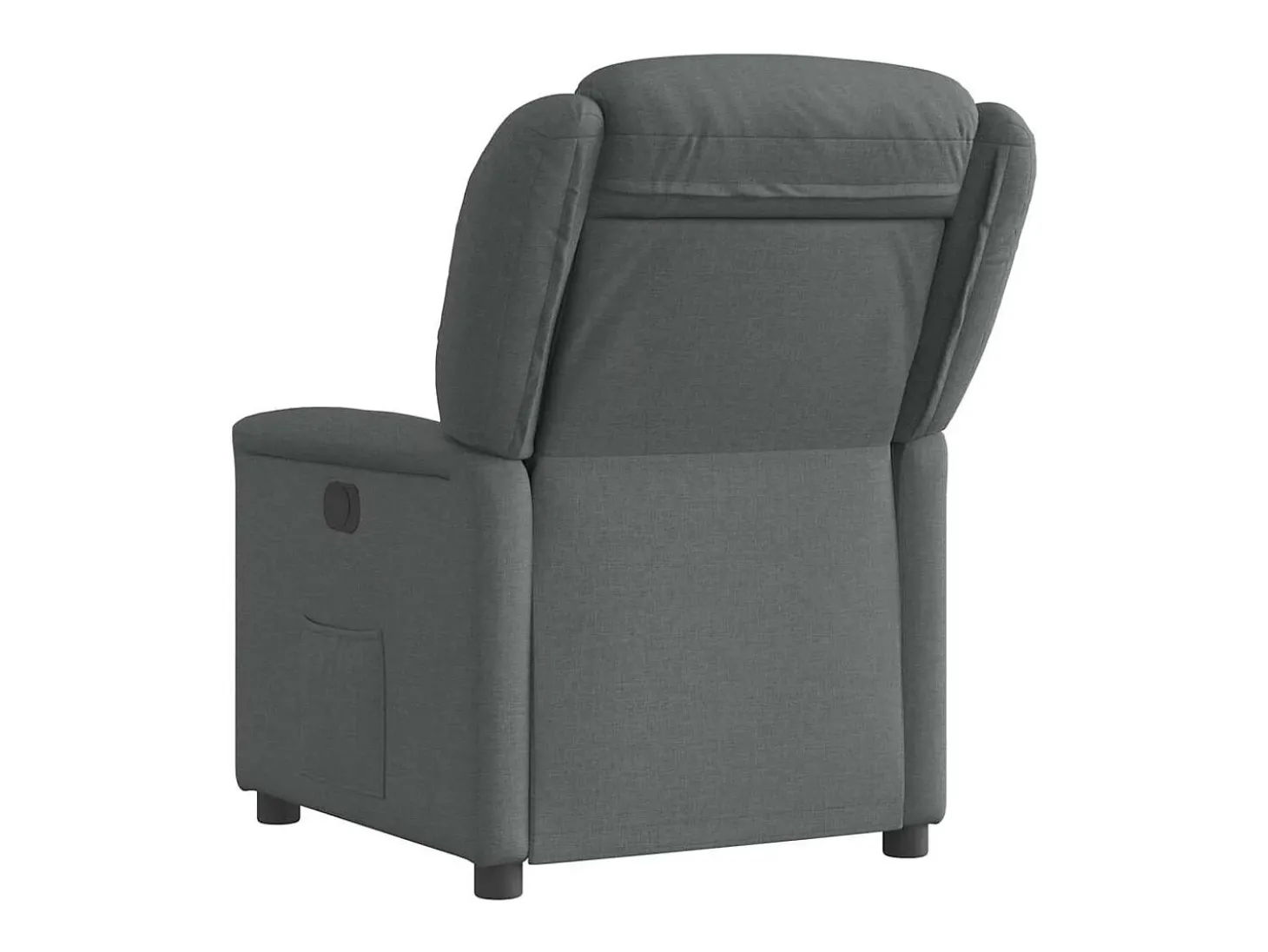 Poltrona Confortável | Poltrona reclinável elétrica tecido cinzento-escuro SHL715343