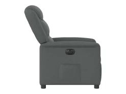 Poltrona Confortável | Poltrona reclinável elétrica tecido cinzento-escuro SHL715343
