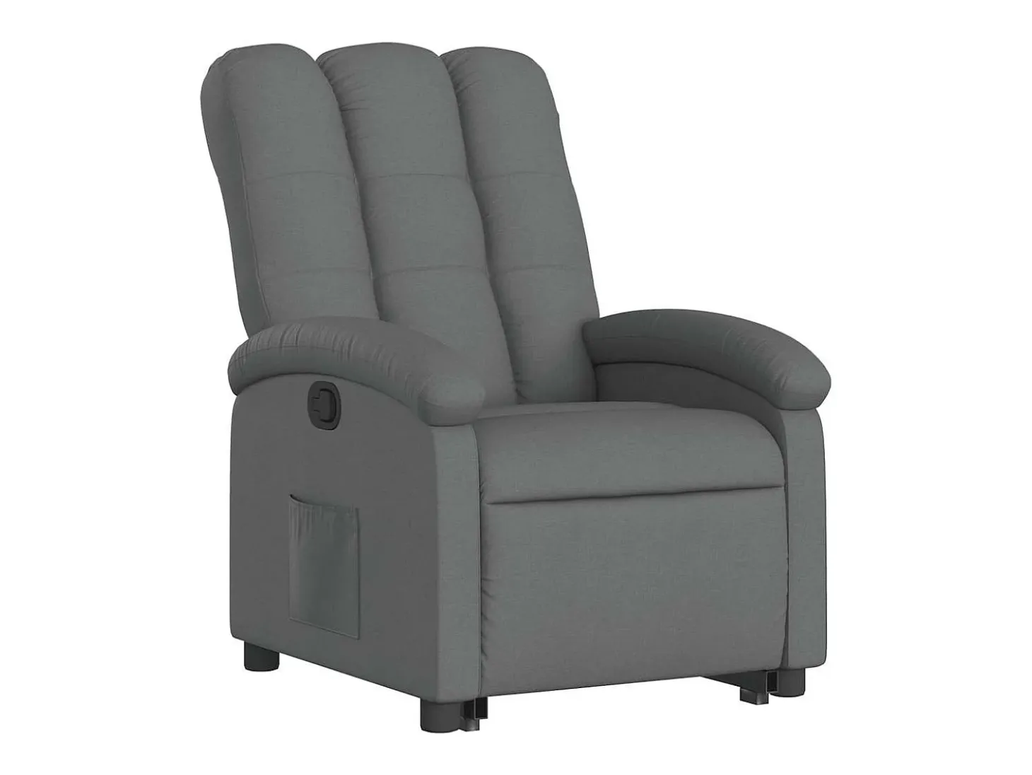 Poltrona Confortável | Poltrona reclinável elevatória tecido cinzento-escuro SHL318504