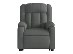 Poltrona Confortável | Poltrona reclinável elevatória tecido cinzento-escuro SHL398404