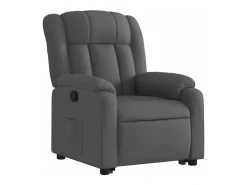 Poltrona Confortável | Poltrona reclinável elevatória tecido cinzento-escuro SHL398404