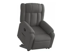 Poltrona Confortável | Poltrona reclinável elevatória tecido cinzento-escuro SHL398404
