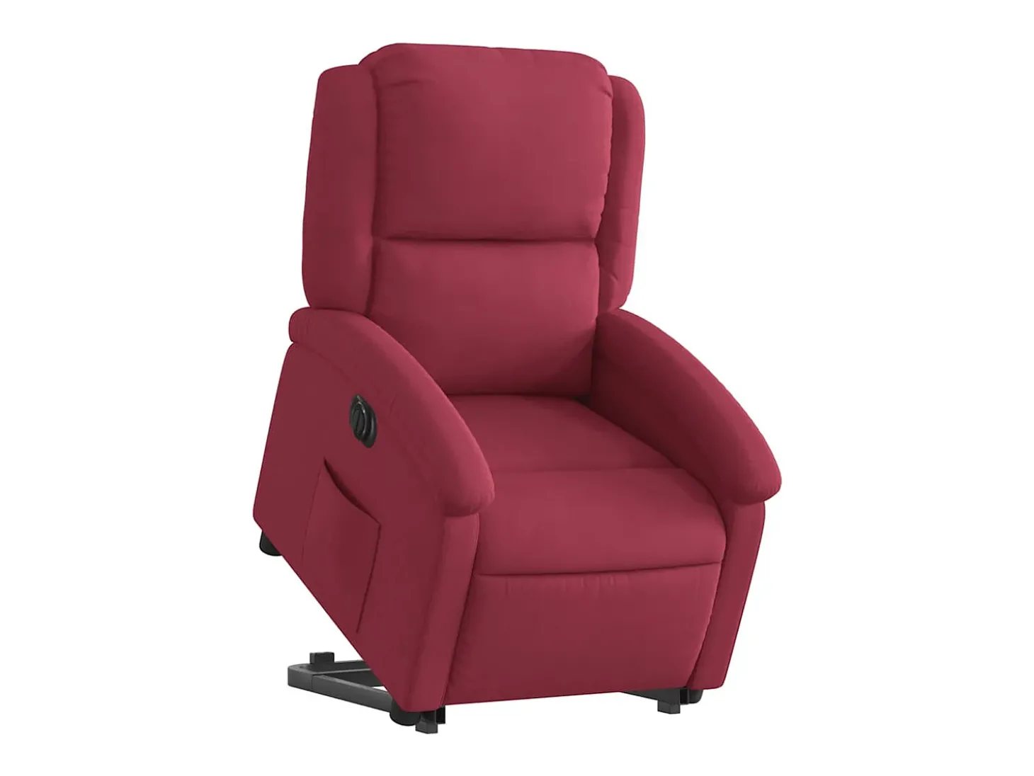 Poltrona Confortável | Poltrona reclinável elevatória elétrica veludo vermelho-tinto SHL80127