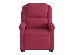 Poltrona Confortável | Poltrona reclinável elevatória elétrica veludo vermelho-tinto SHL80127