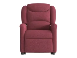 Poltrona Confortável | Poltrona reclinável elevatória tecido vermelho tinto SHL419598