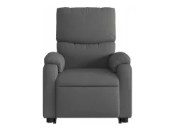 Poltrona Confortável | Poltrona reclinável elevatória tecido cinzento-escuro SHL890792